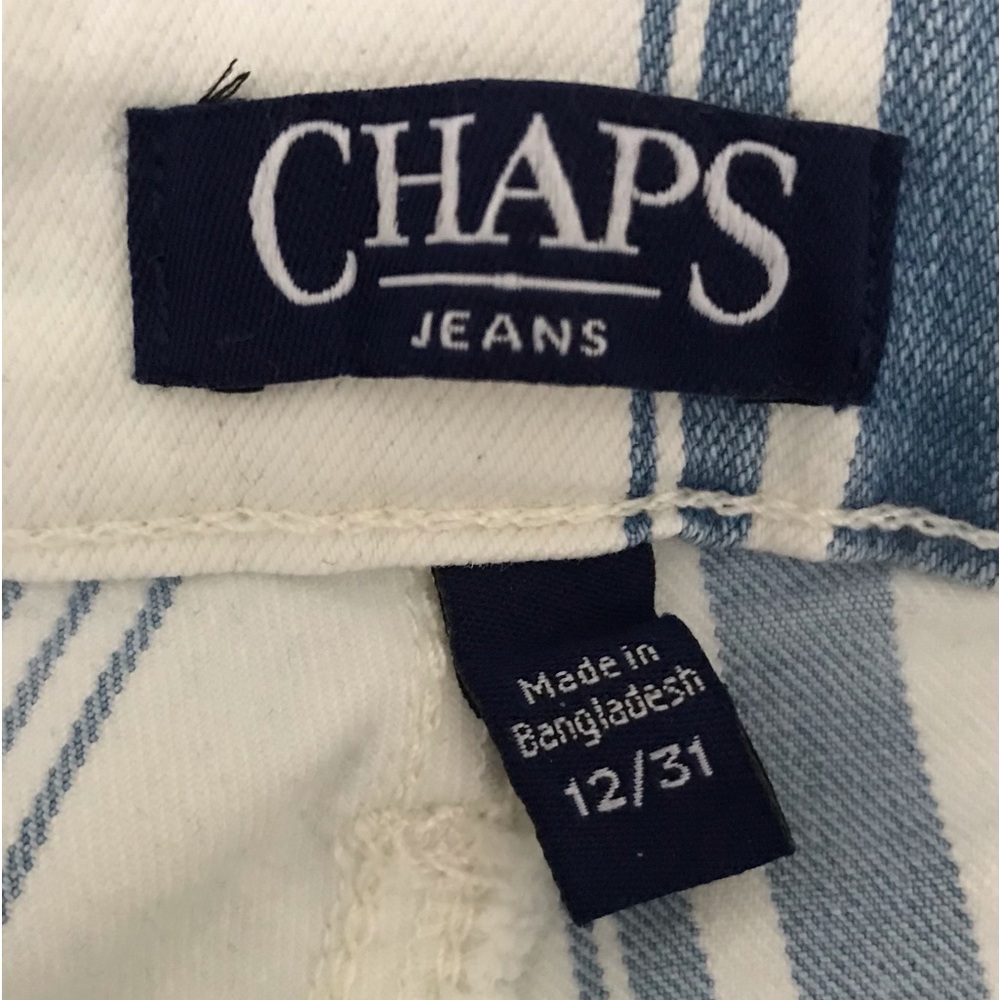 Chaps brand striped jean size 12 - Picture 6 of 10